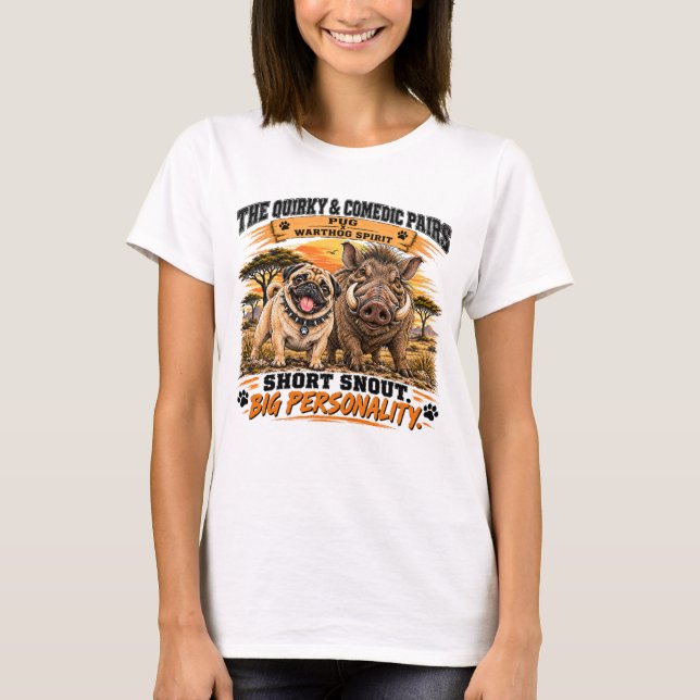 Camiseta Pug e Facão (Frente)