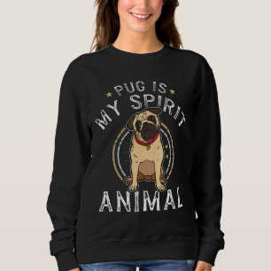 Camiseta Pug é Meu Animal Espiritual Cachorro Vida Selvagem