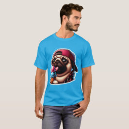 CAMISETA PUG EATING SORVETE 7