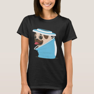 Camiseta Pug engraçado Clássico  78