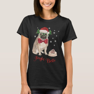 Camiseta Pug engraçado do Natal