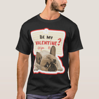 Camiseta Pug Entediado - Sê meu Dia dos Namorados?