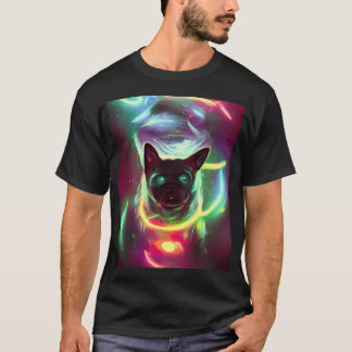 Camiseta Pug Espacial Neon