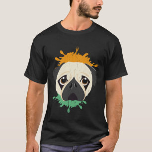 Camiseta Pug Estilo Vintage I Cão Fofo I Pug I Pug