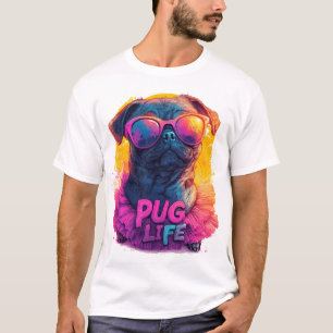Camiseta Pug Excêntrico em Tutu - Design Pug Life