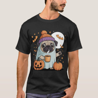 Camiseta pug fantasma