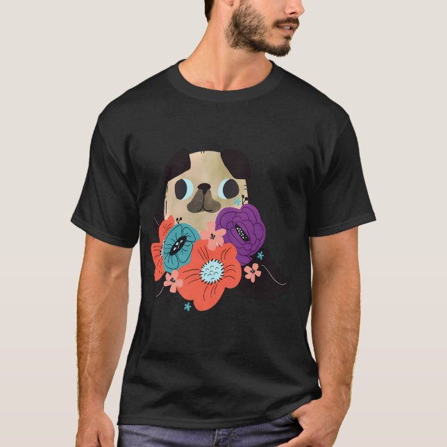 Camiseta Pug feliz (Frente)