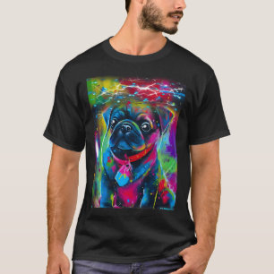 Camiseta Pug FELIZ NATAL 135 DIA DE ANO NOVO ALTERNATIVO