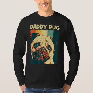 Camiseta Pug Fofo Para Homens Meninos Pet Cão Cachorrinho R