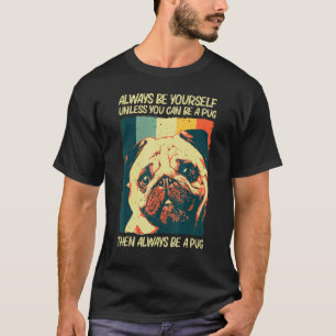 Camiseta Pug Fofo Para Homens Mulheres Pet Cão Filhote Raça