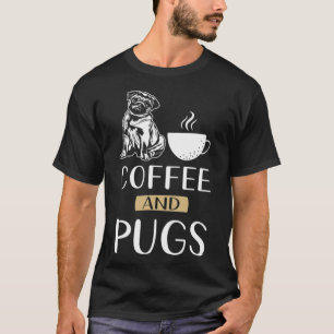 Camiseta Pug gatinho café viciado em café