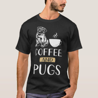Camiseta Pug gatinho café viciado em café