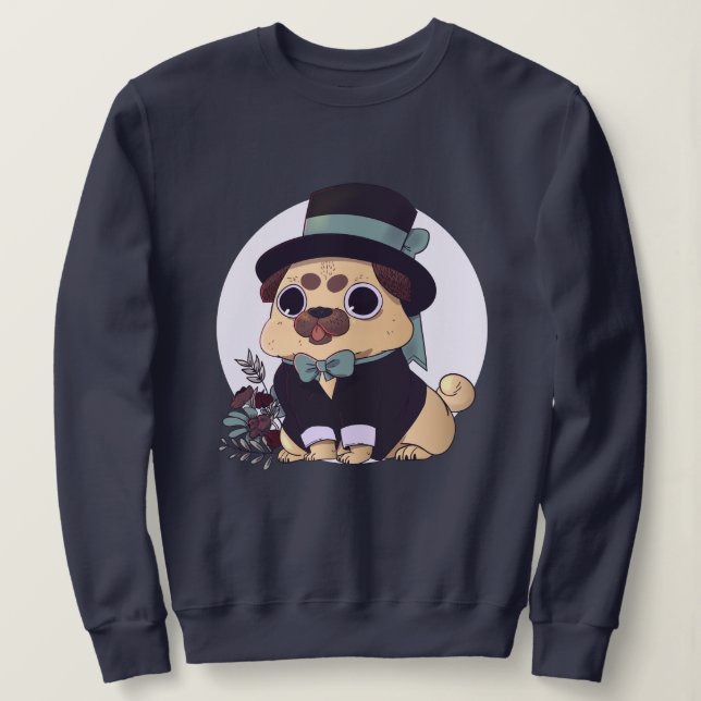 Camiseta Pug Gato (Frente do Design)