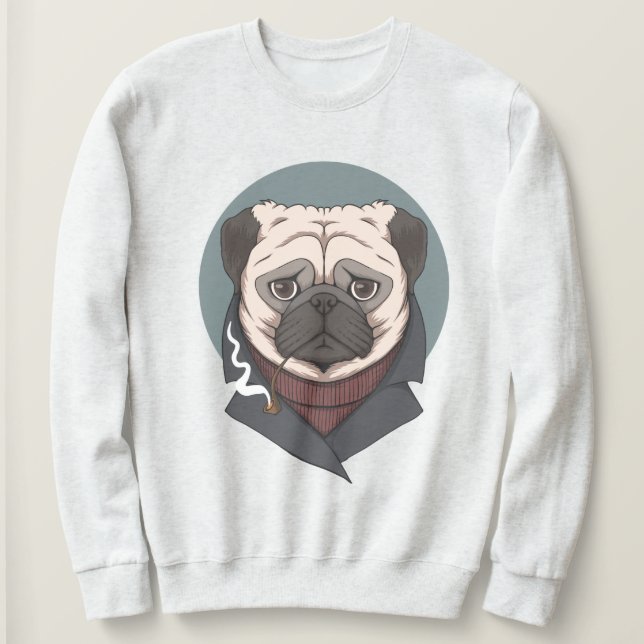 Camiseta Pug Gato (Frente do Design)