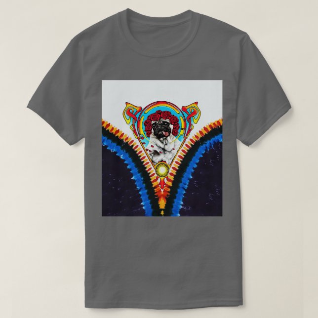 Camiseta Pug Grateful 1 (Frente do Design)
