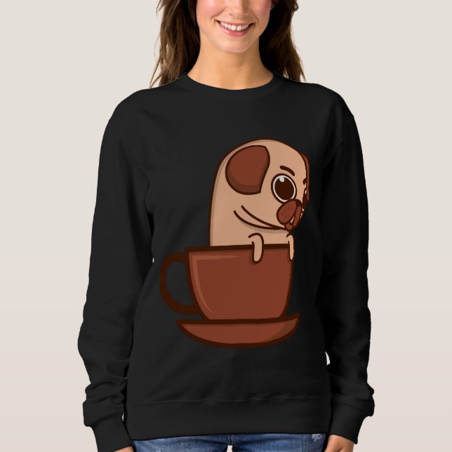Camiseta Pug In A Mug Cute Pug Presente Para Pug Lover Esse (Frente)