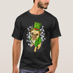 Camiseta Pug Irish C Costume Rua Patrick Day Dog