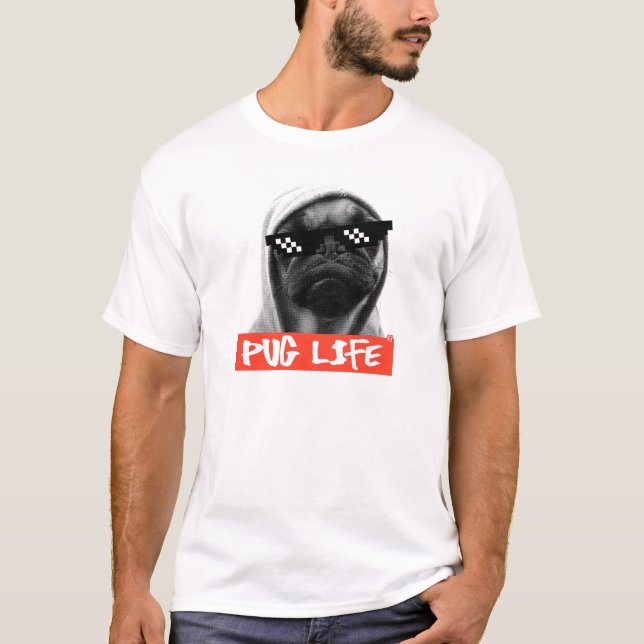 Camiseta Pug Life (Frente)