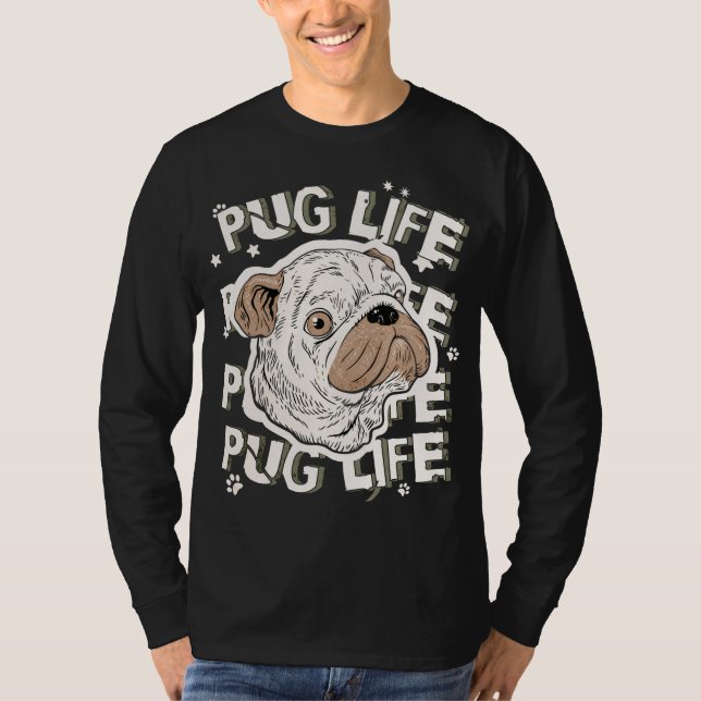 Camiseta Pug Life Animal og (Frente)