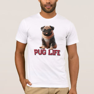 Camiseta Pug Life Cut Pug Dog