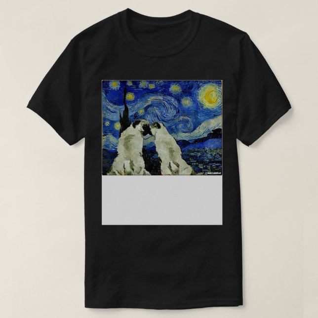 Camiseta Pug love (Frente do Design)