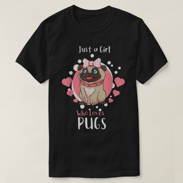 Camiseta Pug Lover (Frente do Design)