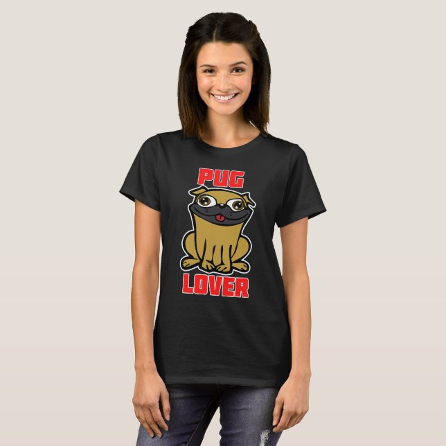 Camiseta Pug Lover nº 3 (Frente Completa)
