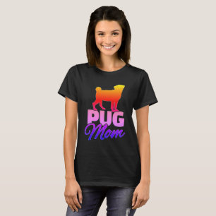 Camiseta Pug Mãe