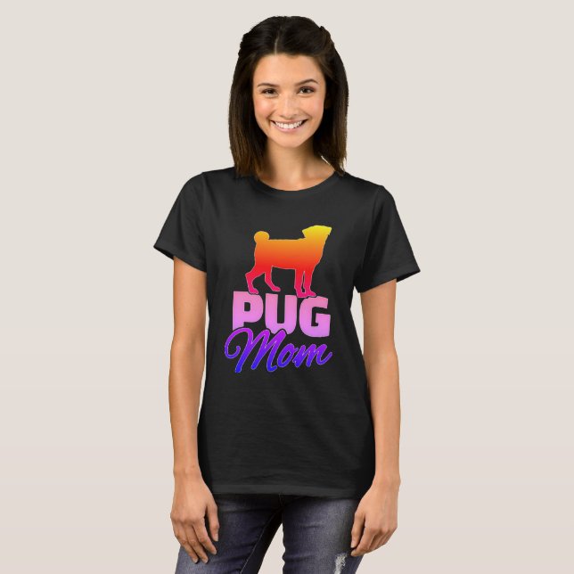 Camiseta Pug Mãe (Frente Completa)