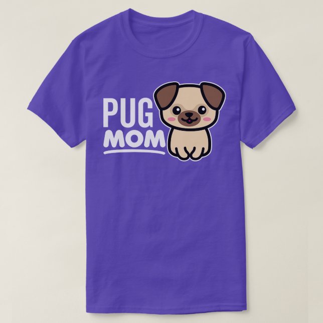 Camiseta Pug Mãe (Frente do Design)