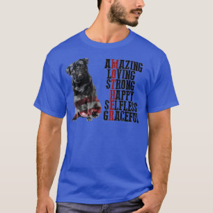 Camiseta Pug Mãe Cachorro Cachorro Proprietário Dia da Mãe