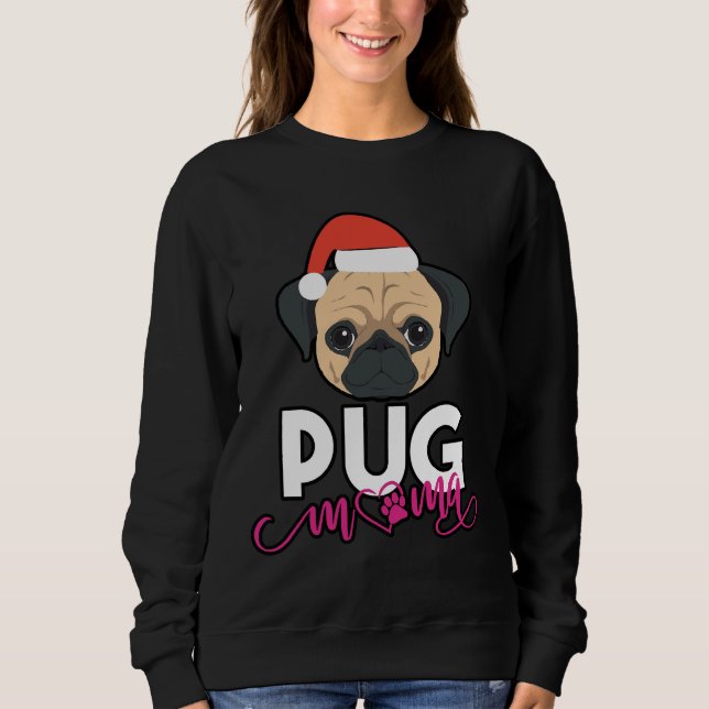 Camiseta pug Mãe, pug Mama, pug Owner Gift, Sausage Dog Lov (Frente)