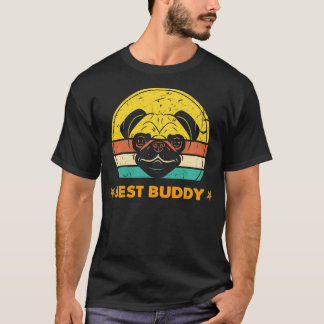 Camiseta Pug Mãe Pug Pai Melhor Amigo Pug Dog Melhor Amigo