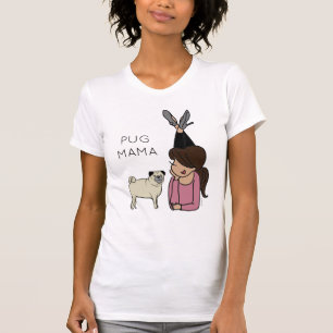 Camiseta Pug Mama Personalizada