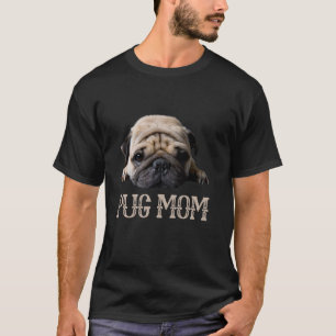 Camiseta Pug Mamãe Cachorro Adora Presentes Da Mãe Para Ela