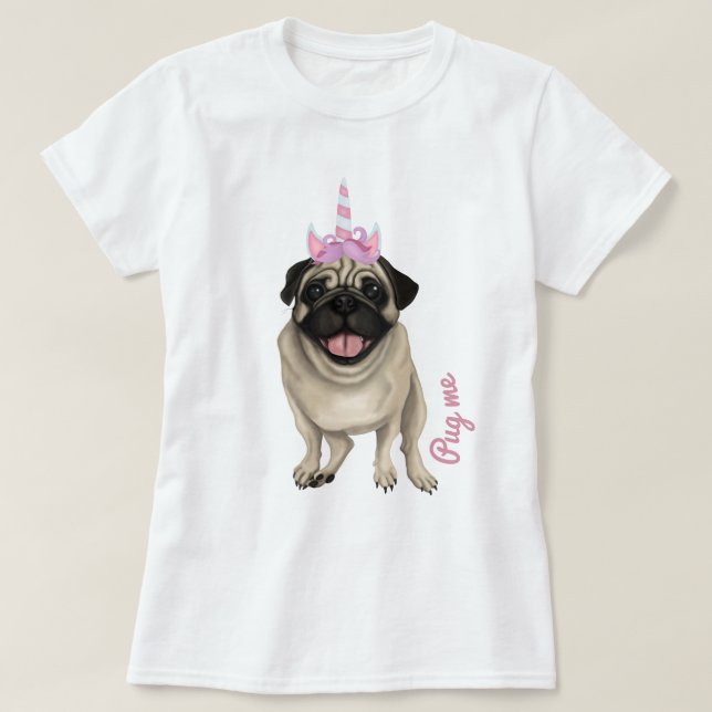 Camiseta Pug me (Frente do Design)