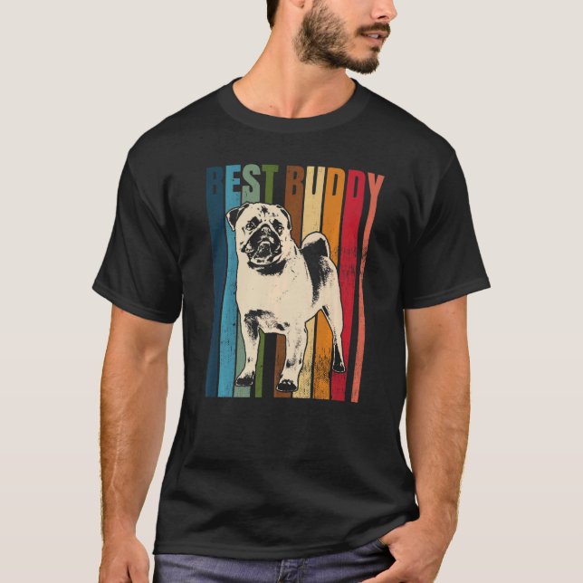 Camiseta Pug Mops Carlin Cachorro Raça 2 (Frente)