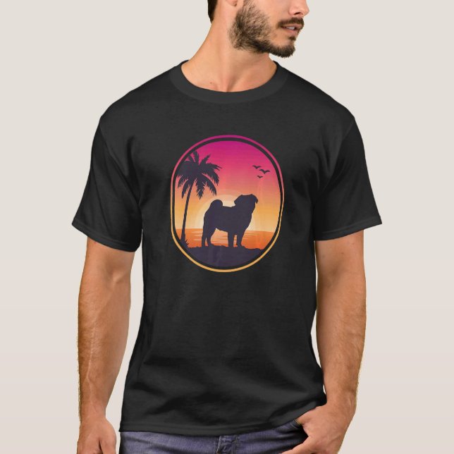 Camiseta Pug Mops Carlin Dog Breed 38 (Frente)