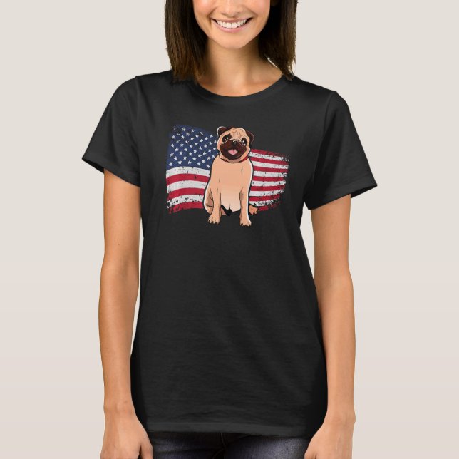 Camiseta Pug Mops Carlin Dog Breed 51 (Frente)