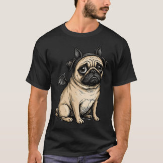 Camiseta Pug Morcego