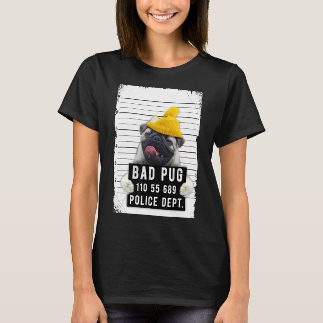Camiseta Pug Mug Hot (Frente)