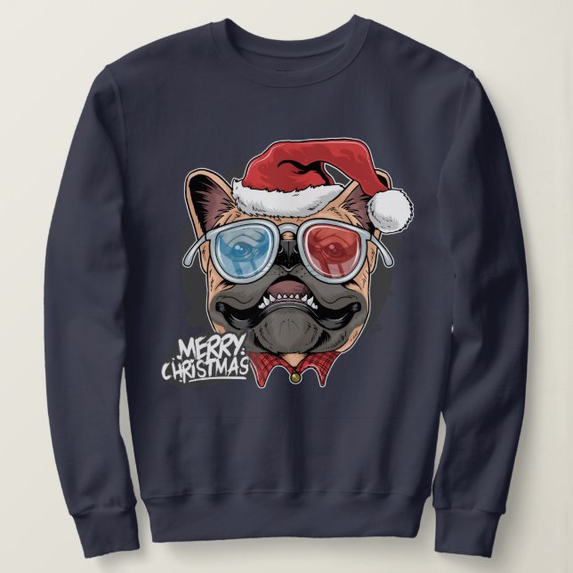 Camiseta Pug Natal (Frente do Design)