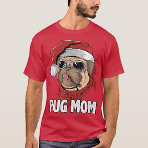 Camiseta Pug Natal Mãe Papais noeis Engraçados Cachorros Am