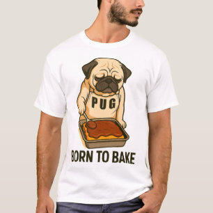 Camiseta Pug Nato para Assar Amante de Cães Engraçados