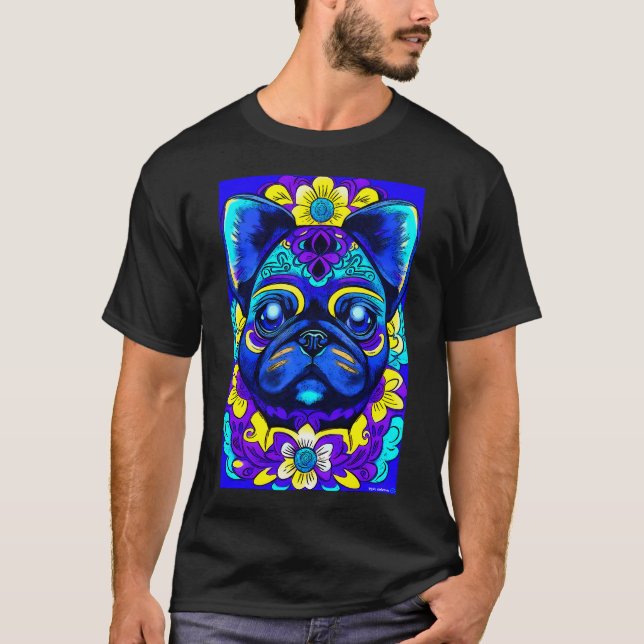 Camiseta Pug no México 2 (Frente)