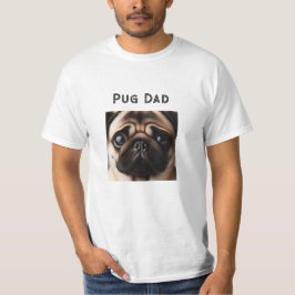 Camiseta Pug Pai Pug Face