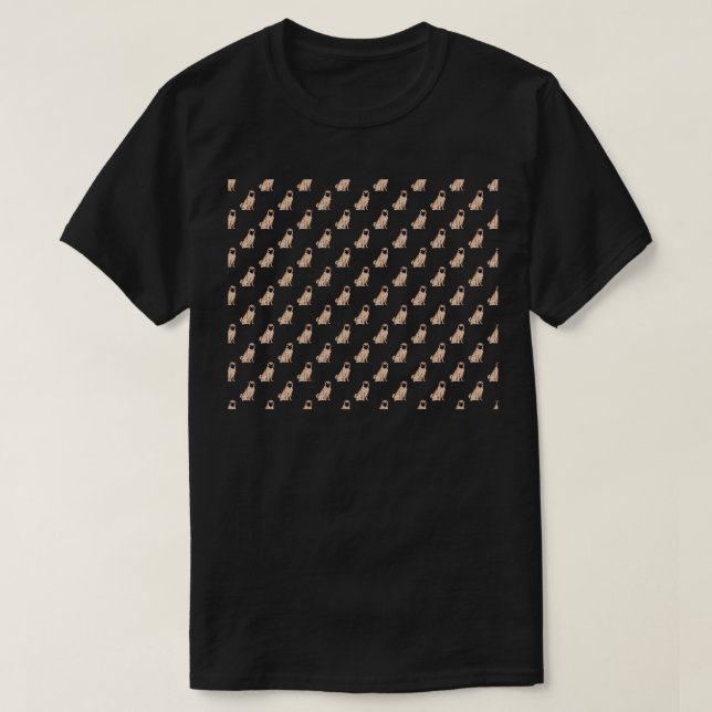 Camiseta Pug Pattern (Frente do Design)