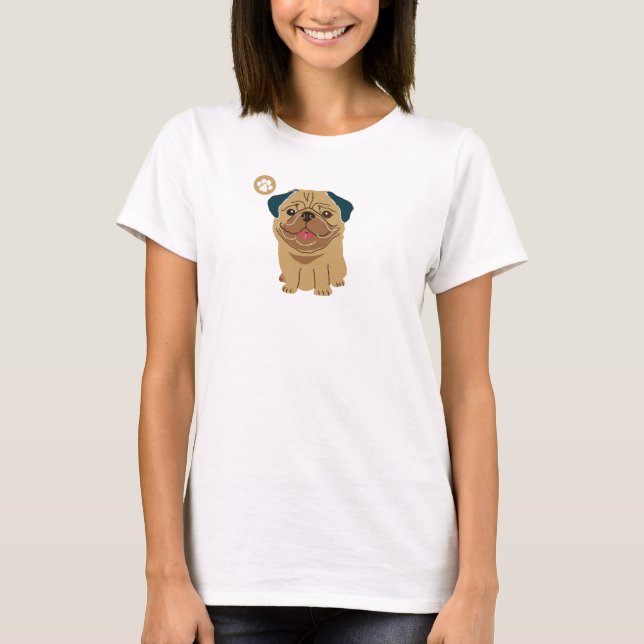 Camiseta Pug Paw (Frente)