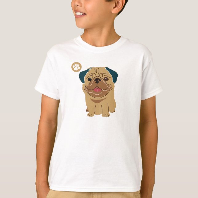 Camiseta Pug Paw (Frente)