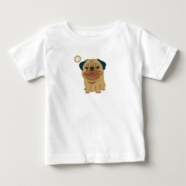 Camiseta Pug Paw (Frente)